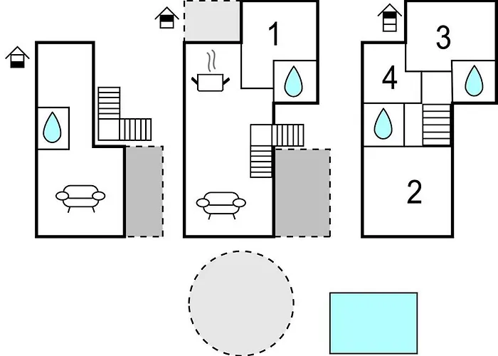 4 Bedroom Beautiful In Turcic 別荘 *
